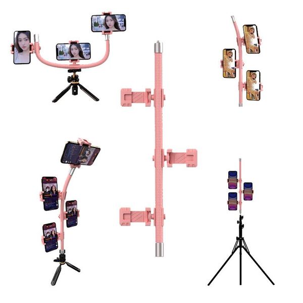 cell phone mounts & holders rk-l18 universal holder creative flexible arm with 3 clip desktripod bracket for smartphone live streaming
cell phone mounts & holders rk-l18 universal holder creative flexible arm with 3 clip desktripod bracket for smartphone live streaming