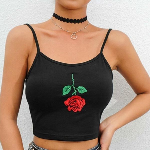 women's tanks & camis summer vest short cotton floral embroidery fitness casual black t-shirt sleeveless suspenders, White
women's tanks & camis summer vest short cotton floral embroidery fitness casual black t-shirt sleeveless suspenders, White
