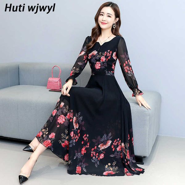 elegant long sleeve floral chiffon beach midi dress autumn winter vintage plus size women bodycon party maxi vestidos 210528, Black;gray
elegant long sleeve floral chiffon beach midi dress autumn winter vintage plus size women bodycon party maxi vestidos 210528, Black;gray