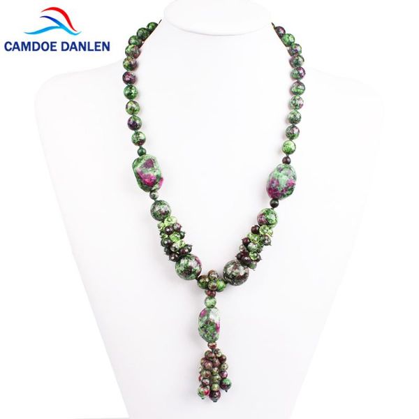 chains fashion aventurine red green stone necklace natural round shape rope chain long pendant for women jewelry gift, Silver
chains fashion aventurine red green stone necklace natural round shape rope chain long pendant for women jewelry gift, Silver