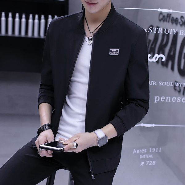 spring autumn men's jacket male overcoat casual solid jacket slim fit stand collar zipper men jackets coat x3xb, Black;brown
spring autumn men's jacket male overcoat casual solid jacket slim fit stand collar zipper men jackets coat x3xb, Black;brown