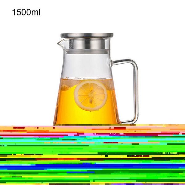 water bottles cold resistant glass pot kettle stainless steel filter cover large capacity jug pots kettles 1.5l/1.8l
water bottles cold resistant glass pot kettle stainless steel filter cover large capacity jug pots kettles 1.5l/1.8l