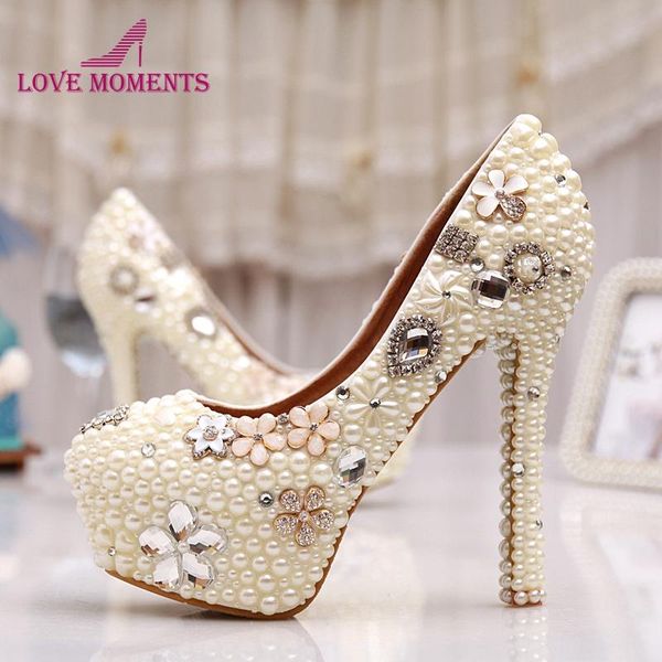 dress shoes pearl women high heel round toe heels nightclub stiletto platforms wedding ivory bridal pumps, Black
dress shoes pearl women high heel round toe heels nightclub stiletto platforms wedding ivory bridal pumps, Black