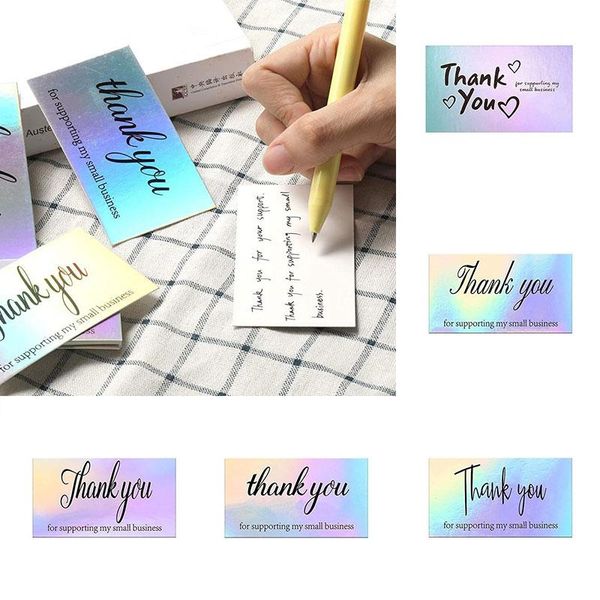 greeting cards 50pcs colorful laser thank you for supporting my small business order shopping purchase thanks card gift wrapping
greeting cards 50pcs colorful laser thank you for supporting my small business order shopping purchase thanks card gift wrapping
