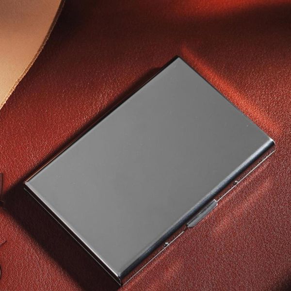 card holders steel bank holder for men anti protect case cardholder wallet metal id travel q5t6, Brown;gray
card holders steel bank holder for men anti protect case cardholder wallet metal id travel q5t6, Brown;gray
