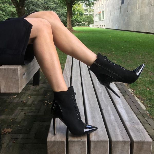 boots richealnana women's pointed toe side zipper 10cm high heel lace up ankle booties stiletto black and red big size
boots richealnana women's pointed toe side zipper 10cm high heel lace up ankle booties stiletto black and red big size