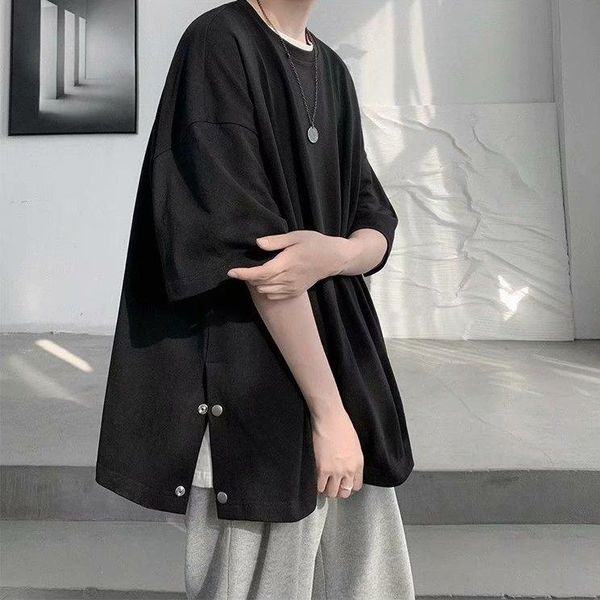 men's t-shirts slits harbor wind trend loose half sleeve summer short t-shirt pure color all-match simple jacket, White;black
men's t-shirts slits harbor wind trend loose half sleeve summer short t-shirt pure color all-match simple jacket, White;black
