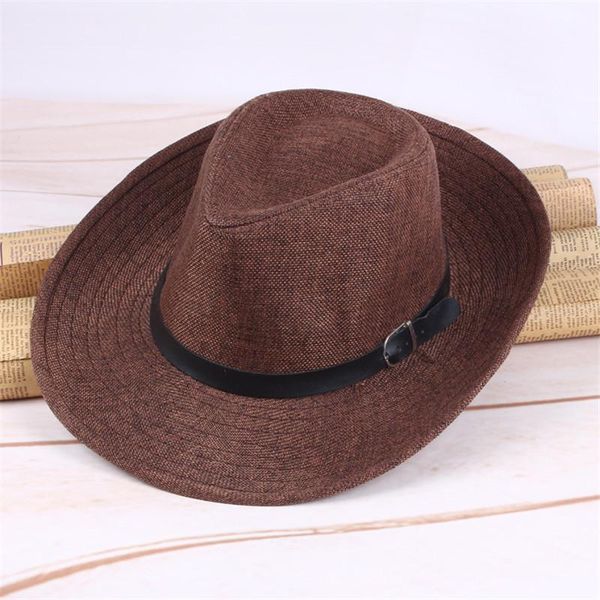 stingy brim hats summer male sun hat plain weave linen straw outdoor sunshade protection beach sunscreen aca59, Blue;gray
stingy brim hats summer male sun hat plain weave linen straw outdoor sunshade protection beach sunscreen aca59, Blue;gray
