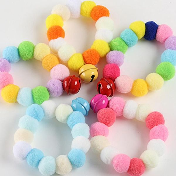 dog apparel pet cat colorful collar cute plush ball necklace with bell soft chain dorakitten 
dog apparel pet cat colorful collar cute plush ball necklace with bell soft chain dorakitten