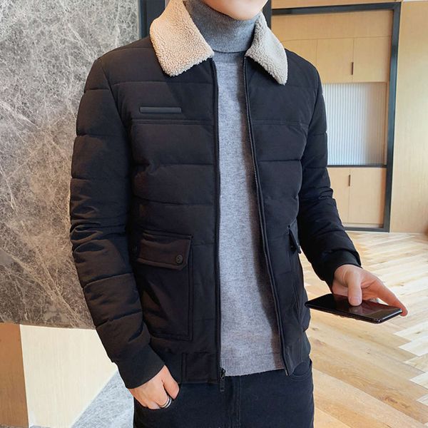2021lamb wool winter 2020 new with and thickening korean slim warm down cotton padded jacket men's, Black;brown
2021lamb wool winter 2020 new with and thickening korean slim warm down cotton padded jacket men's, Black;brown