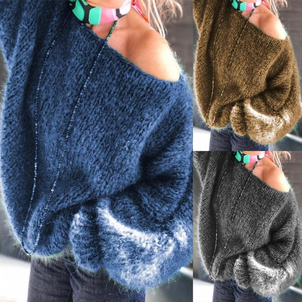 women's sweaters for women oblique shoulder pullovers female loose batwing sleeve jumper autumn winter mujer sweater, White;black
women's sweaters for women oblique shoulder pullovers female loose batwing sleeve jumper autumn winter mujer sweater, White;black