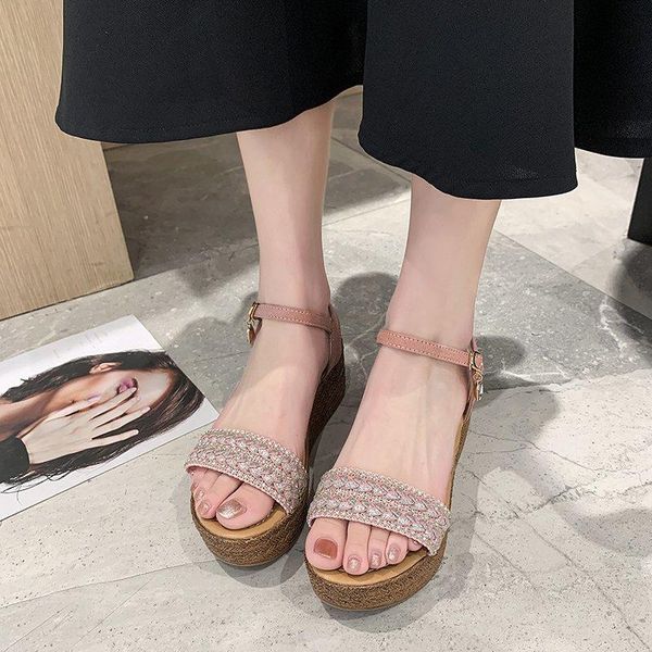 dress shoes plus size platform sandals woman summer 2021 elegant bling wedge heels ladies beach wedges for women, Black
dress shoes plus size platform sandals woman summer 2021 elegant bling wedge heels ladies beach wedges for women, Black