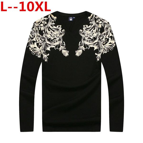 men's t-shirts big size 10xl 8xl 6xl casual men long sleeve patchwork design streetwear trend v-neck plus tshirt mens clothing, White;black
men's t-shirts big size 10xl 8xl 6xl casual men long sleeve patchwork design streetwear trend v-neck plus tshirt mens clothing, White;black