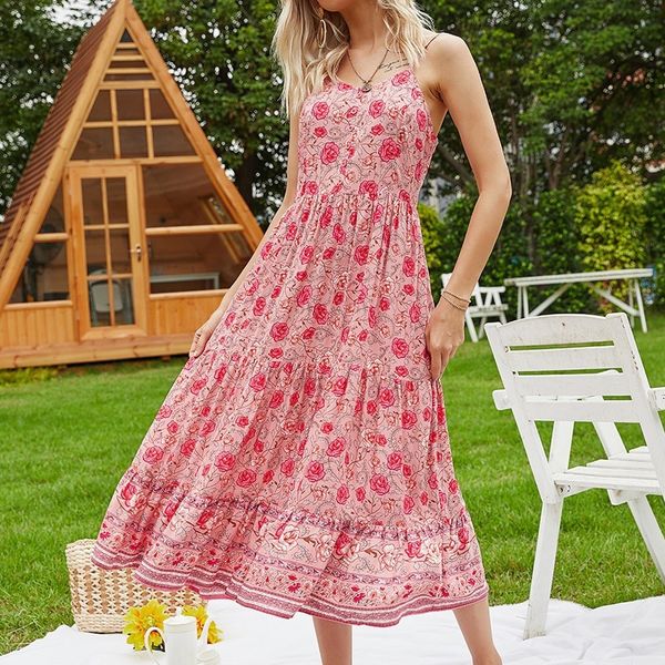 women summer boho dress 2021 loose sleeveless holiday floral print long maxi dress evening party beach dresses vestidos#j30 a1zc, Black;gray
women summer boho dress 2021 loose sleeveless holiday floral print long maxi dress evening party beach dresses vestidos#j30 a1zc, Black;gray