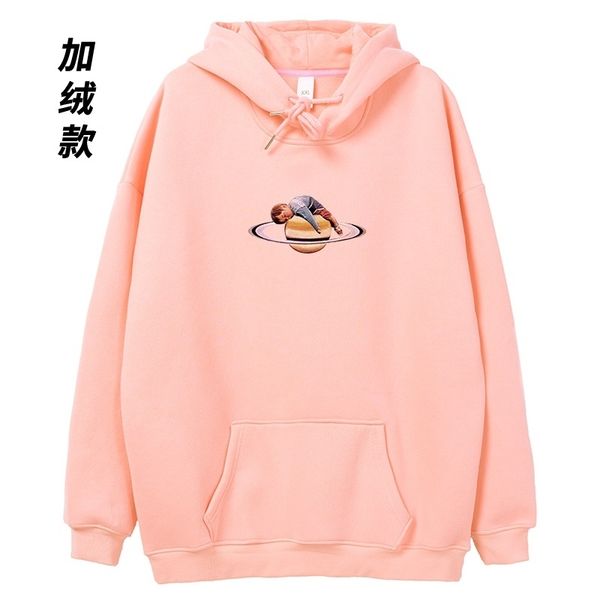 zues hip hop plush hooded sweater and women's harajuku lovers' drop shoulder loose size hoodie, Black
zues hip hop plush hooded sweater and women's harajuku lovers' drop shoulder loose size hoodie, Black