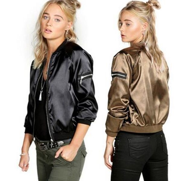 harajuku style women bomber jacket pilot jacket coat long sleeve casual basic baseball jackets outerwear ladies autumn winter, Black;brown
harajuku style women bomber jacket pilot jacket coat long sleeve casual basic baseball jackets outerwear ladies autumn winter, Black;brown