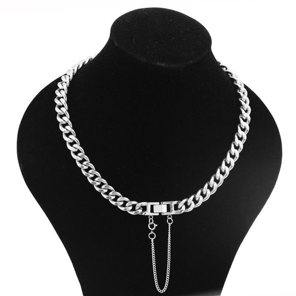 chokers chain width 11mm stainless steel necklace for women men jewellery clasp statement collares fashion choker hip hop style, Golden;silver
chokers chain width 11mm stainless steel necklace for women men jewellery clasp statement collares fashion choker hip hop style, Golden;silver