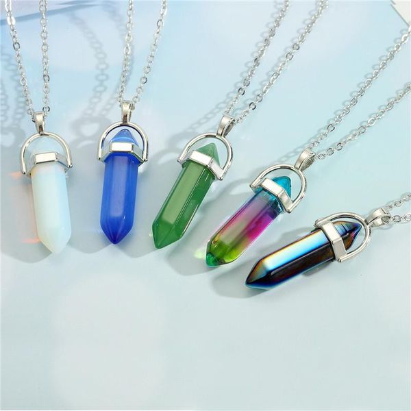 pendant necklaces 1 pcs rainbow punk vintage crystal for men women jewelry shiny minimalist hexagonal geometric sweater chain, Silver
pendant necklaces 1 pcs rainbow punk vintage crystal for men women jewelry shiny minimalist hexagonal geometric sweater chain, Silver