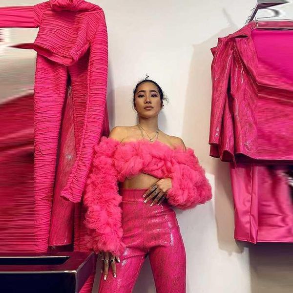 women's blouses & shirts women fuchsia tulle with long sleeves puffy ruffled girls party prom formal event wear celebrity, White
women's blouses & shirts women fuchsia tulle with long sleeves puffy ruffled girls party prom formal event wear celebrity, White