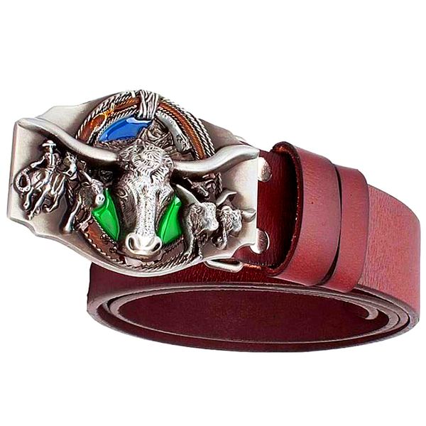 2021 new fashion men west cowboy genuine bull skull cow head buckle belt gift man cowhide leather z94j, Black;brown
2021 new fashion men west cowboy genuine bull skull cow head buckle belt gift man cowhide leather z94j, Black;brown
