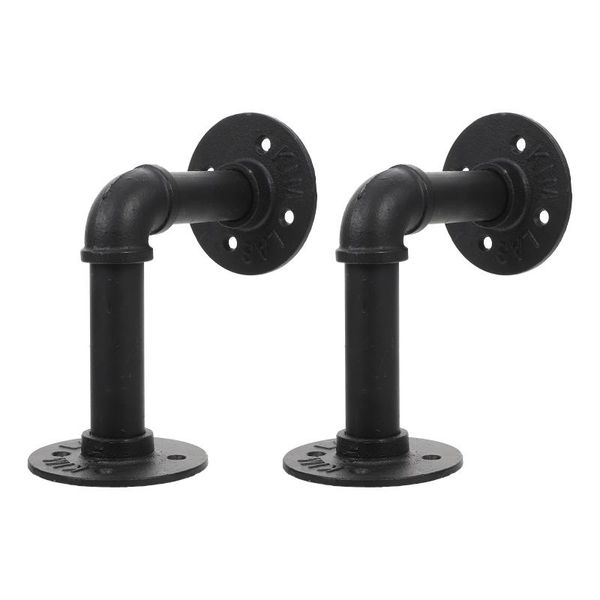 hooks & rails 2 pcs pipe shelf bracket wall mounted brackets for bedroom living room (black)
hooks & rails 2 pcs pipe shelf bracket wall mounted brackets for bedroom living room (black)