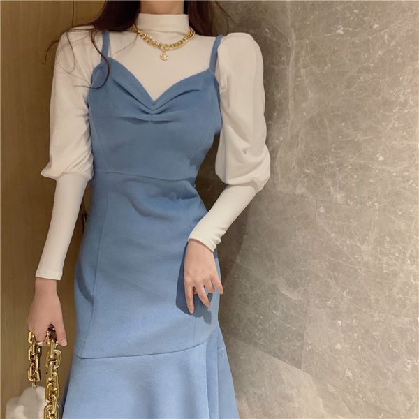 spring sweet dress women elegant trumpet party slim midi dress female office lady french high street korean dress women, Black;gray
spring sweet dress women elegant trumpet party slim midi dress female office lady french high street korean dress women, Black;gray