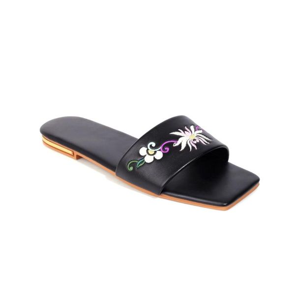 new 2021 ladies summer outside modern slippers for women flats synthetic leather peep toe black print flower fashion slippers
new 2021 ladies summer outside modern slippers for women flats synthetic leather peep toe black print flower fashion slippers