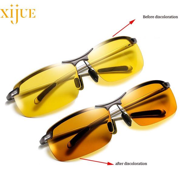 Highend Polarized Photochromic Sunglasses Day Night Vision Goggles Driver Eyeglasses Men Women Yellow Lens Driving Glasses, White;black
Highend Polarized Photochromic Sunglasses Day Night Vision Goggles Driver Eyeglasses Men Women Yellow Lens Driving Glasses, White;black