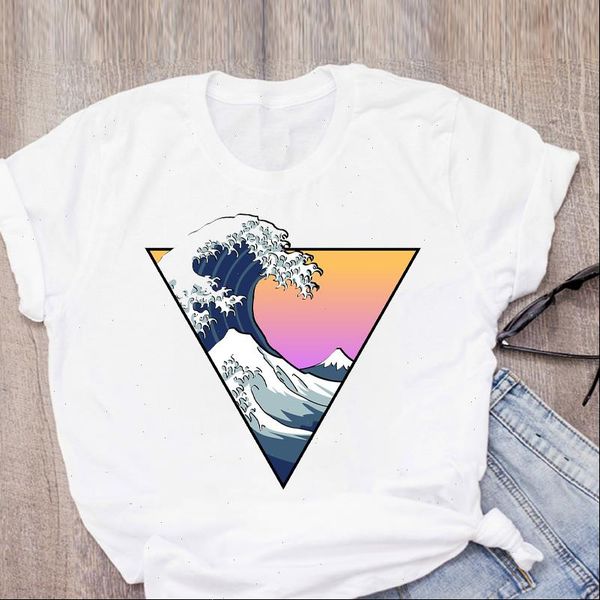 women graphic cartoon painting wave short sleeve summer t shirt lady clothes womens clothing tee female t shirt, White
women graphic cartoon painting wave short sleeve summer t shirt lady clothes womens clothing tee female t shirt, White