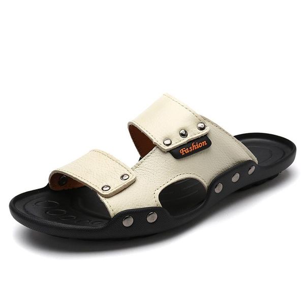 slippers 2021 quality leather non-slip men beach sandals comfortable summer shoes classics flip flops big size, Black
slippers 2021 quality leather non-slip men beach sandals comfortable summer shoes classics flip flops big size, Black