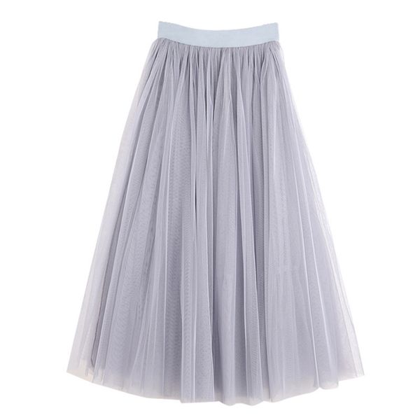 spring women long maxi slim a line pleated 3 layer mesh party princess casual femme skirt festival 210311, Black
spring women long maxi slim a line pleated 3 layer mesh party princess casual femme skirt festival 210311, Black