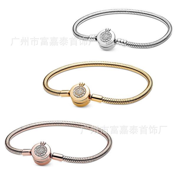 charm bracelets authentic 925 sterling silver crown snake bone bracelet series hanging string diy accessories, Golden;silver
charm bracelets authentic 925 sterling silver crown snake bone bracelet series hanging string diy accessories, Golden;silver