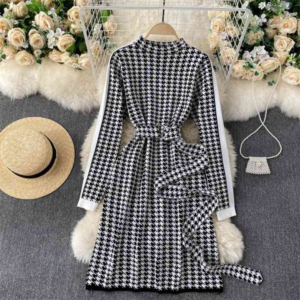 lady fashion knitted sweater dress women autumn winter retro long-sleeved casual clothes vestidos q620 210527, Black;gray
lady fashion knitted sweater dress women autumn winter retro long-sleeved casual clothes vestidos q620 210527, Black;gray