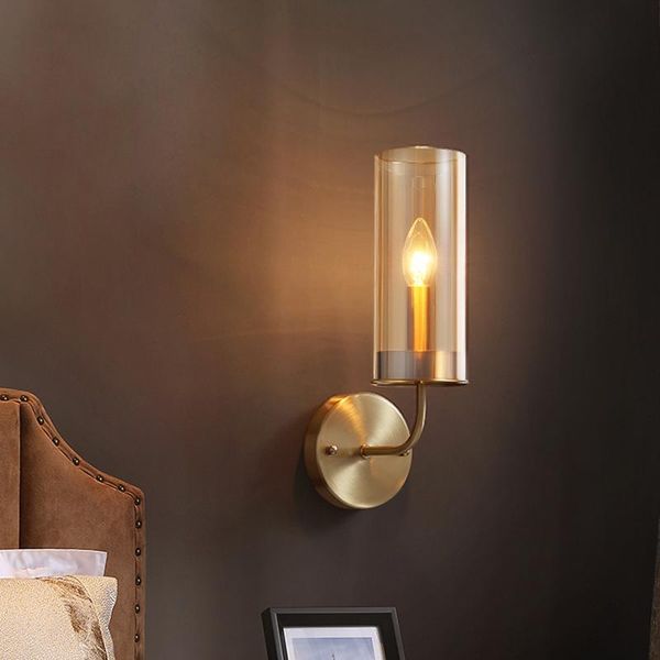 wall lamp full-copper post-modern light luxury crystal bedroom bedside hall background
wall lamp full-copper post-modern light luxury crystal bedroom bedside hall background