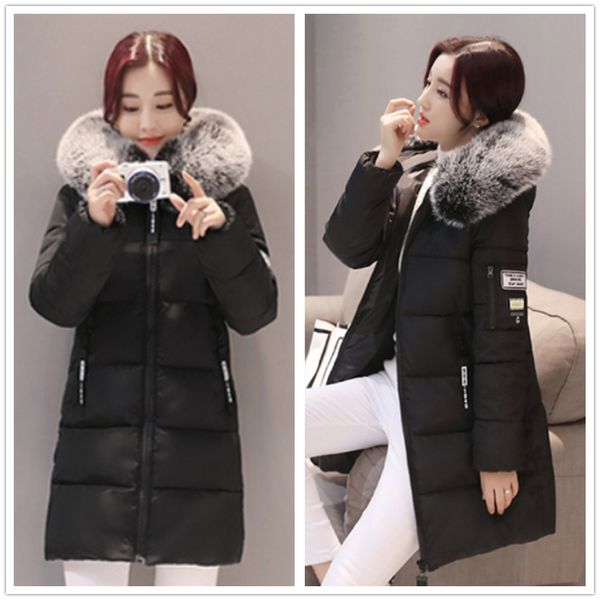 plus size fashion fur winter coat thickened parkas women slim long down cotton ladies parka jackets women's outerwear coats, Black
plus size fashion fur winter coat thickened parkas women slim long down cotton ladies parka jackets women's outerwear coats, Black