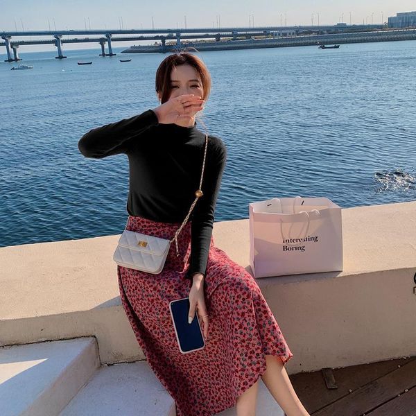 high-mid-neck fitting 2021 korean solid colour casual bottom waist sweater r0v8, White;black
high-mid-neck fitting 2021 korean solid colour casual bottom waist sweater r0v8, White;black
