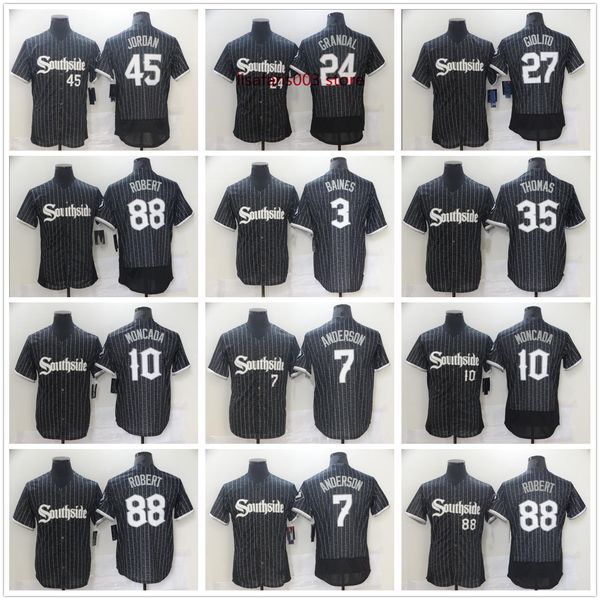2021 city connect baseball jersey southside gavin sheets jose abreu tim anderson yoan moncada eloy jimenez luis robert kopech yermin mercede, Black
2021 city connect baseball jersey southside gavin sheets jose abreu tim anderson yoan moncada eloy jimenez luis robert kopech yermin mercede, Black