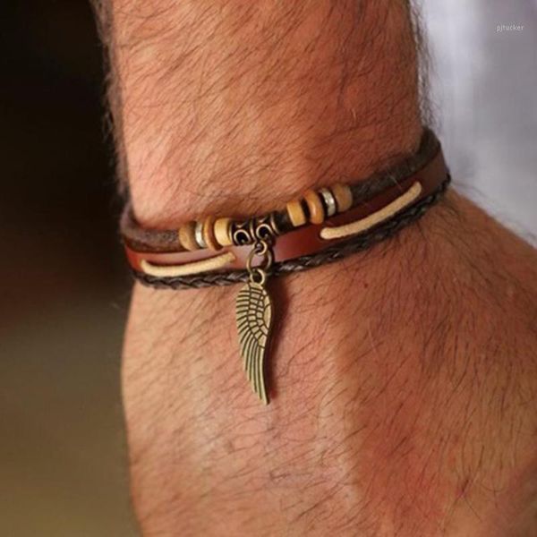 link, chain punk leather bracelets for women men jewelry wing charm pulseira masculina feminina erkek bileklik bracelet femme1, Black
link, chain punk leather bracelets for women men jewelry wing charm pulseira masculina feminina erkek bileklik bracelet femme1, Black