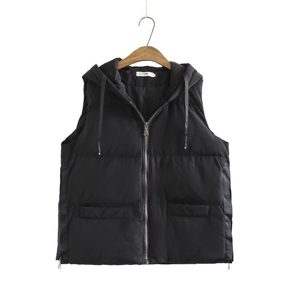 women's vests plus size black hooded pocket zipper women warm vest coats 2021 fashion winter ladies waistcoat female 6xl, Black;white
women's vests plus size black hooded pocket zipper women warm vest coats 2021 fashion winter ladies waistcoat female 6xl, Black;white