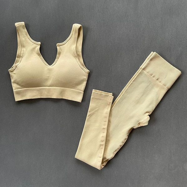 yoga outfit women tracksuit 2 pieces set ribbed sports fitness workout vest high waisted leggings push up gym clothing
yoga outfit women tracksuit 2 pieces set ribbed sports fitness workout vest high waisted leggings push up gym clothing