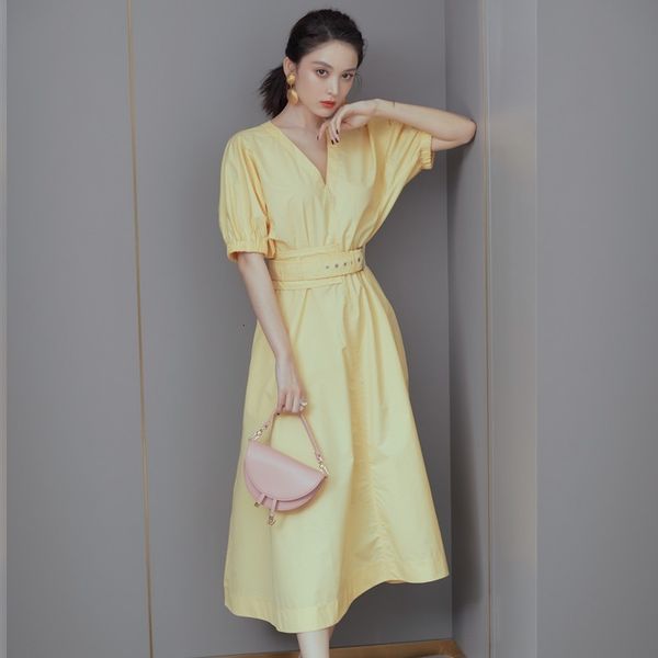2021 new amarelo feminino v neck midi com cinto manga curta dividir meados bezerro vestido de frias roupas simples 0i3j, Black;gray
2021 new amarelo feminino v neck midi com cinto manga curta dividir meados bezerro vestido de frias roupas simples 0i3j, Black;gray