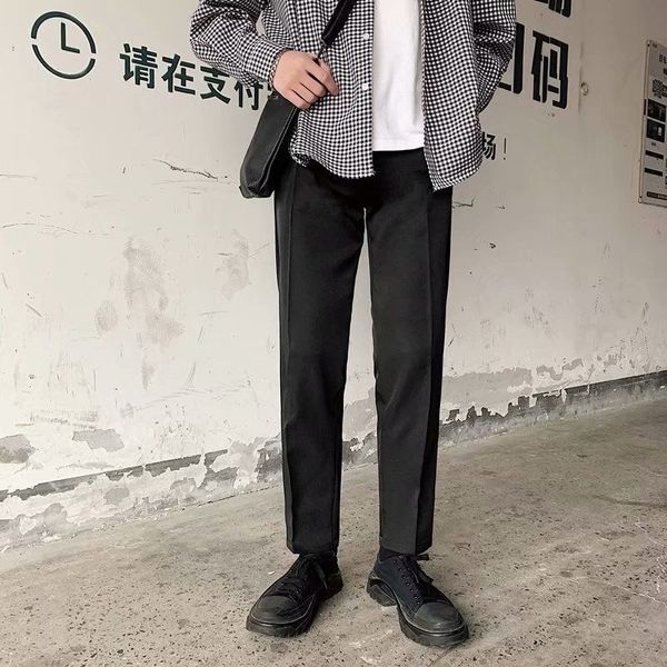 2021 new spring summer black casual men's slim fashion business society mens suit straight pants men 6e6m
2021 new spring summer black casual men's slim fashion business society mens suit straight pants men 6e6m