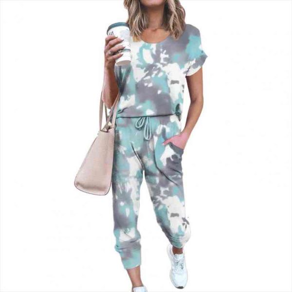 tracksuit tie dye loose sports womens pants suit short sleeve t shirt drawstring outfit for spring summer sportswear, White
tracksuit tie dye loose sports womens pants suit short sleeve t shirt drawstring outfit for spring summer sportswear, White