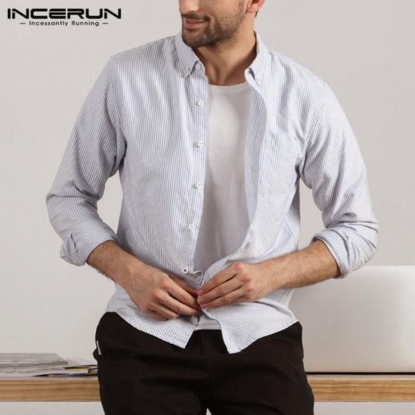 men's casual shirts men long sleeve lapel camisa fashion striped incerun man buttons blusas pockets chemise harajuku s-5xl, White;black
men's casual shirts men long sleeve lapel camisa fashion striped incerun man buttons blusas pockets chemise harajuku s-5xl, White;black