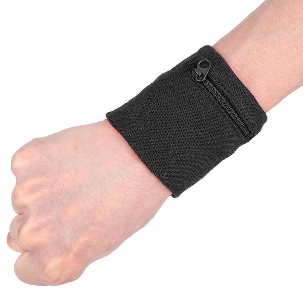 wrist support wristband storage with smooth zipper absorbent sweatband wallet for men / women, Black;red
wrist support wristband storage with smooth zipper absorbent sweatband wallet for men / women, Black;red