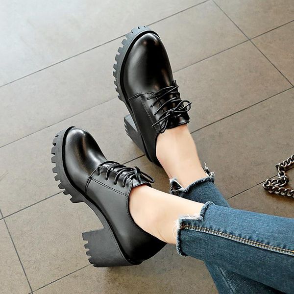 dress shoes british style small leather women 2021 wild thick heel short boots simple high single, Black
dress shoes british style small leather women 2021 wild thick heel short boots simple high single, Black