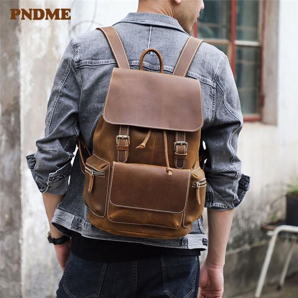 backpack pndme vintage genuine leather men's outdoor travel real bookbag fashion women's bagpack
backpack pndme vintage genuine leather men's outdoor travel real bookbag fashion women's bagpack
