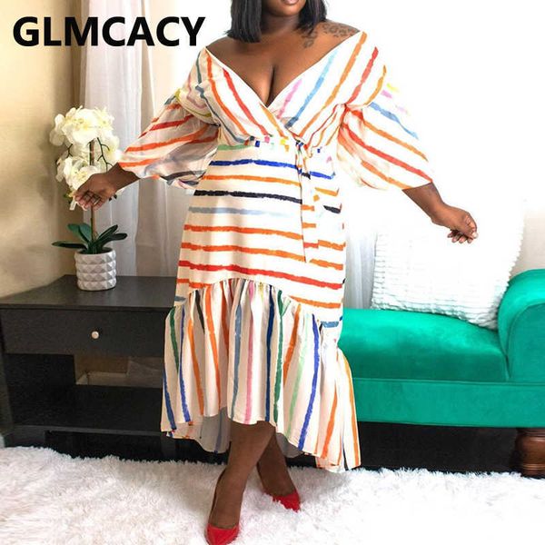 women puff sleeve v neck striped dress elegant evening party maxi dress 210702, Black;gray
women puff sleeve v neck striped dress elegant evening party maxi dress 210702, Black;gray