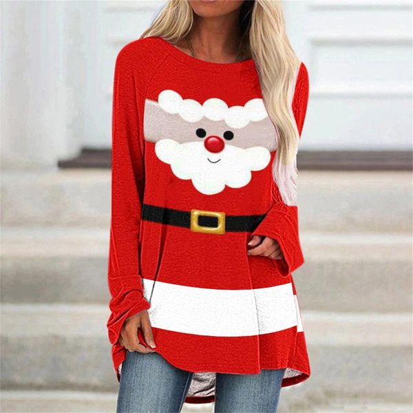 women's t-shirt women t shirt christmas santa claus printing kawaii casual o-neck long sleeve winter plus size elegant tshirts, White
women's t-shirt women t shirt christmas santa claus printing kawaii casual o-neck long sleeve winter plus size elegant tshirts, White