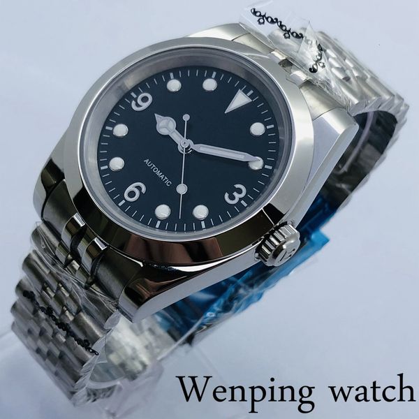 bliger 36mm no men casual business mechanical watch sapphire crystal black dial lighting-emitting nh35 movement automatic, Slivery;brown
bliger 36mm no men casual business mechanical watch sapphire crystal black dial lighting-emitting nh35 movement automatic, Slivery;brown